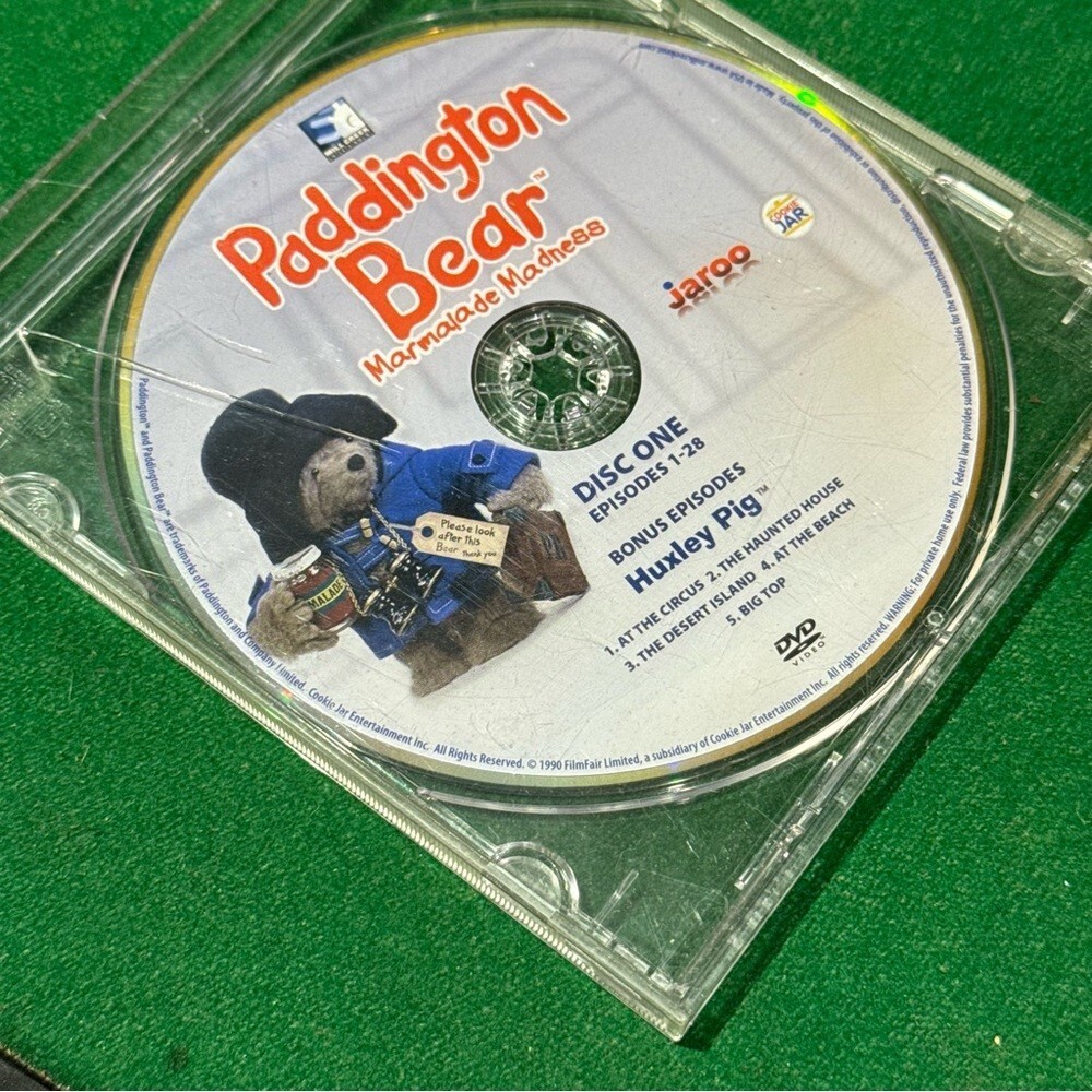 Paddington Bear: Marmalade Madness DVD Episode 1-28 Disc 1 Only